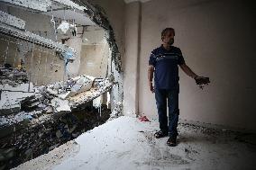 Damaged Houses In Gaza