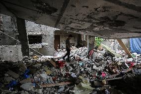 Damaged Houses In Gaza