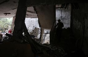 Damaged Houses In Gaza