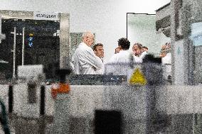 President Macron Visits Aguettant Pharmaceutical Laboratory - Champagne