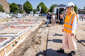 Queen Maxima Visits Housing Project - Rijnsburg