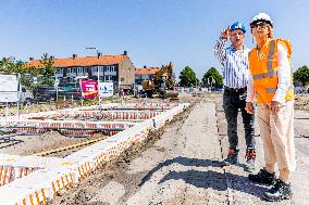 Queen Maxima Visits Housing Project - Rijnsburg