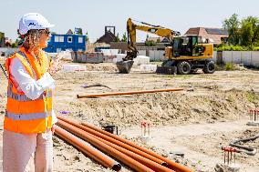 Queen Maxima Visits Housing Project - Rijnsburg