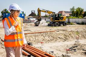 Queen Maxima Visits Housing Project - Rijnsburg