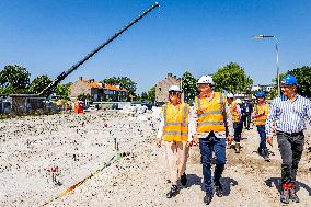 Queen Maxima Visits Housing Project - Rijnsburg