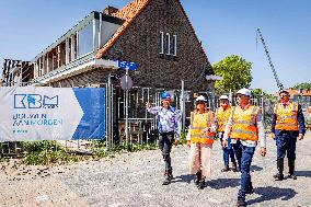 Queen Maxima Visits Housing Project - Rijnsburg