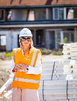 Queen Maxima Visits Housing Project - Rijnsburg