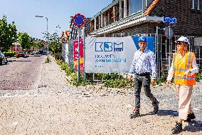 Queen Maxima Visits Housing Project - Rijnsburg