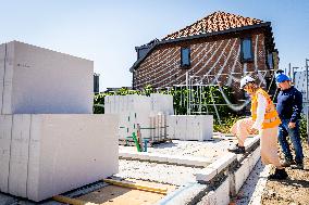 Queen Maxima Visits Housing Project - Rijnsburg