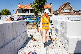 Queen Maxima Visits Housing Project - Rijnsburg