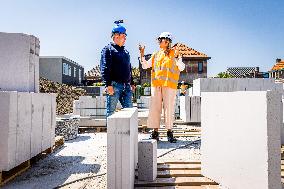 Queen Maxima Visits Housing Project - Rijnsburg