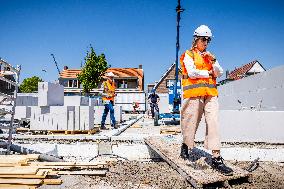 Queen Maxima Visits Housing Project - Rijnsburg