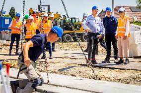 Queen Maxima Visits Housing Project - Rijnsburg