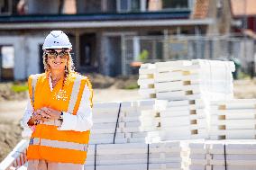 Queen Maxima Visits Housing Project - Rijnsburg