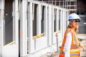 Queen Maxima Visits Housing Project - Rijnsburg