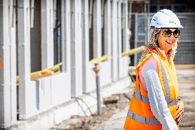 Queen Maxima Visits Housing Project - Rijnsburg