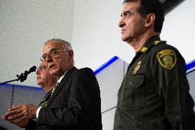 Colombian Ministry Of Defense Police And Military Forces Directors Press Conference