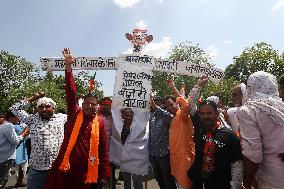 BJP Protest In Jaipur