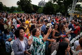DC: President Biden Hosts a Juneteenth Concert on the South Lawn