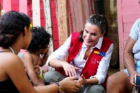 Queen Letizia Visits Colombia On A Cooperation Trip