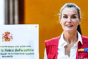 Queen Letizia Visits Colombia On A Cooperation Trip