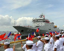 Chinese Naval Training Ship "Qi Jiguang" Arrives In Manila