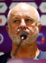 (SP)CHINA-BEIJING-FOOTBALL-INTERNATIONAL MATCH-ARGENTINA VS AUSTRALIA-PRESS CONFERENCE (CN)