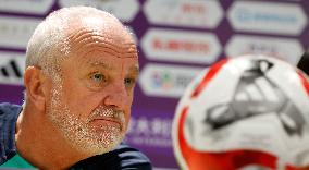 (SP)CHINA-BEIJING-FOOTBALL-INTERNATIONAL MATCH-ARGENTINA VS AUSTRALIA-PRESS CONFERENCE (CN)