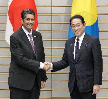 Palau president in Japan