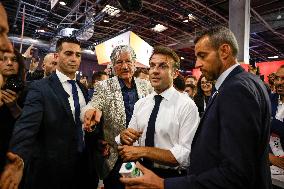 Emmanuel Macron Visits The Vivatech Exhibition - Paris