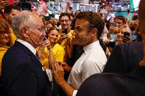 Emmanuel Macron Visits The Vivatech Exhibition - Paris