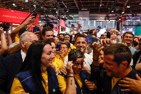 Emmanuel Macron Visits The Vivatech Exhibition - Paris