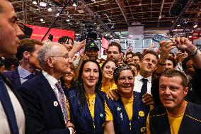 Emmanuel Macron Visits The Vivatech Exhibition - Paris