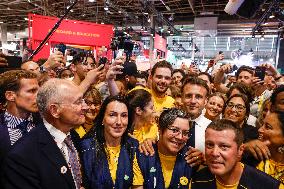 Emmanuel Macron Visits The Vivatech Exhibition - Paris