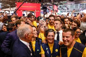 Emmanuel Macron Visits The Vivatech Exhibition - Paris