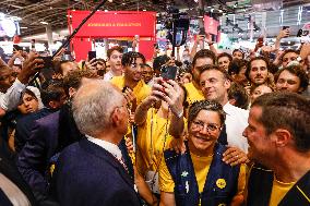 Emmanuel Macron Visits The Vivatech Exhibition - Paris