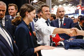 Emmanuel Macron Visits The Vivatech Exhibition - Paris