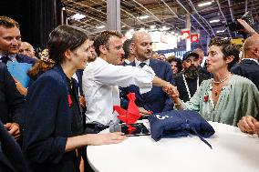 Emmanuel Macron Visits The Vivatech Exhibition - Paris