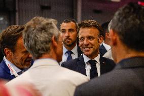 Emmanuel Macron Visits The Vivatech Exhibition - Paris