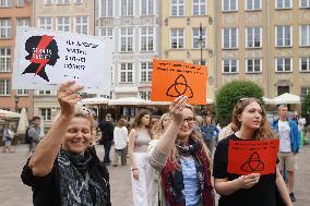 Abortion Rights Protest In Gdansk, Poland