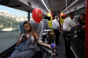 ISRAEL-MODIIN-WORLD BLOOD DONOR DAY