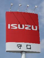 Logo and signage for Isuzu dealership.