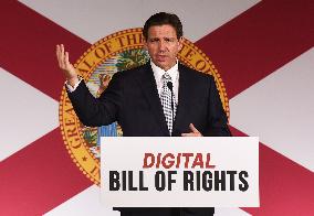 Florida Gov. DeSantis Signs Digital Bill Of Rights