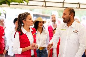 Queen Letizia Visit Colombia On Cooperation Trip - Cali