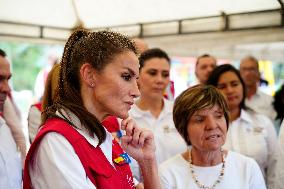 Queen Letizia Visit Colombia On Cooperation Trip - Cali