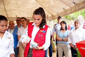 Queen Letizia Visit Colombia On Cooperation Trip - Cali