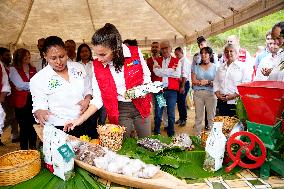 Queen Letizia Visit Colombia On Cooperation Trip - Cali