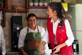 Queen Letizia Visit Colombia On Cooperation Trip - Cali