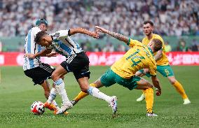 (SP)CHINA-BEIJING-FOOTBALL-INTERNATIONAL INVITATIONAL-ARGENTINA VS AUSTRALIA (CN)