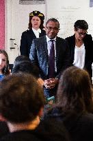 Pap Ndiaye Visits A College In Val-De Marne - Nogent sur Marnes